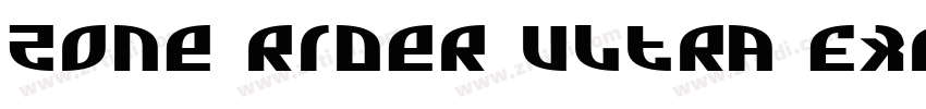 Zone Rider Ultra Exp字体转换